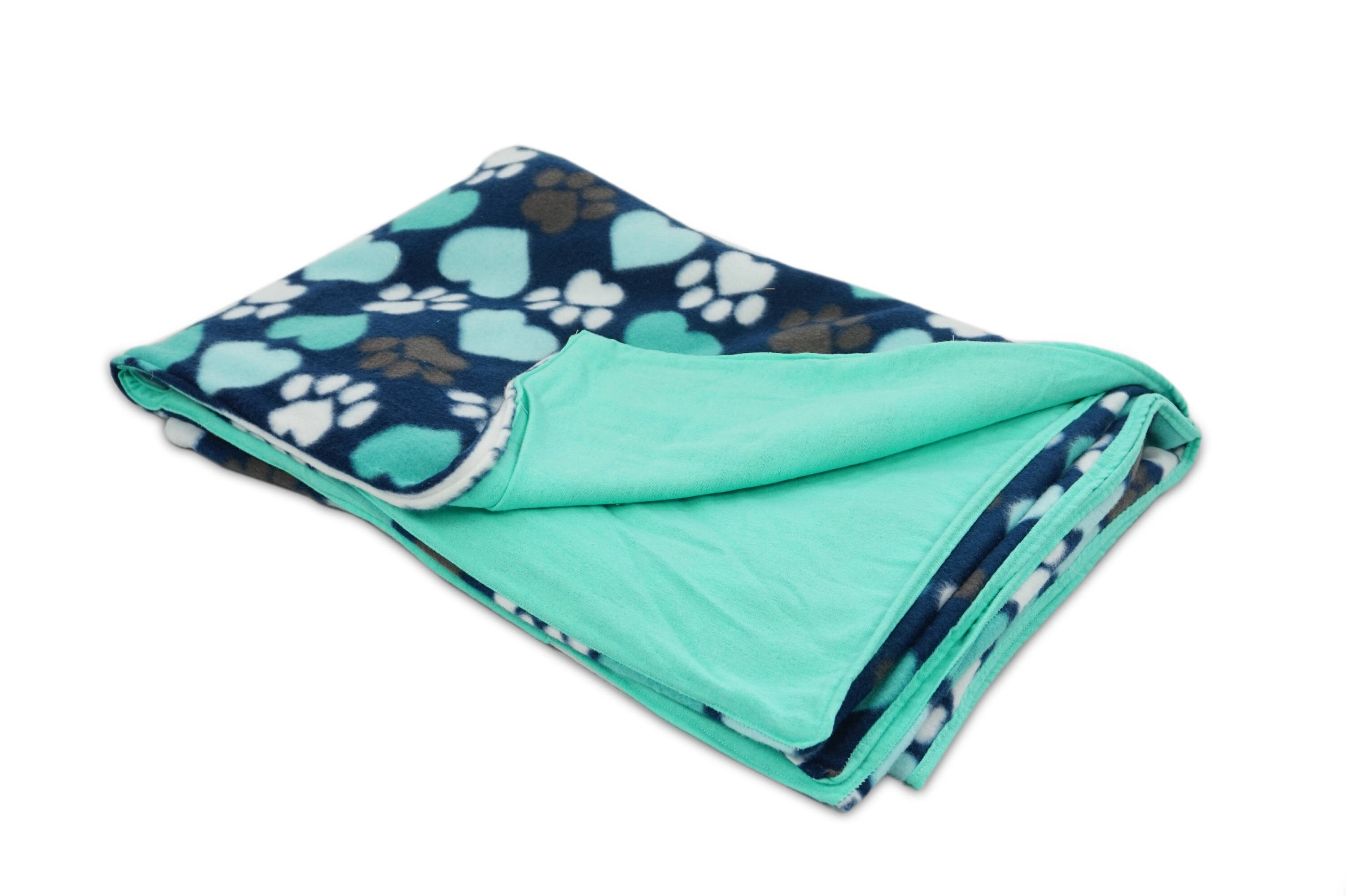 Blue Paws Fleece Blanket Throw Blanket Lap Blanket Etsy