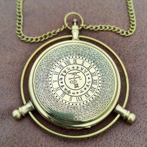 Engraved Brass Compass: Thoreau Quote, Vintage Leather Case