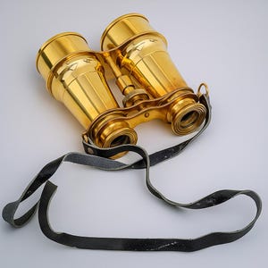 Vintage Maritime Brass Opera Glasses – Nautical Theater Binoculars | Antique-Style Gift for Collectors & Explorers