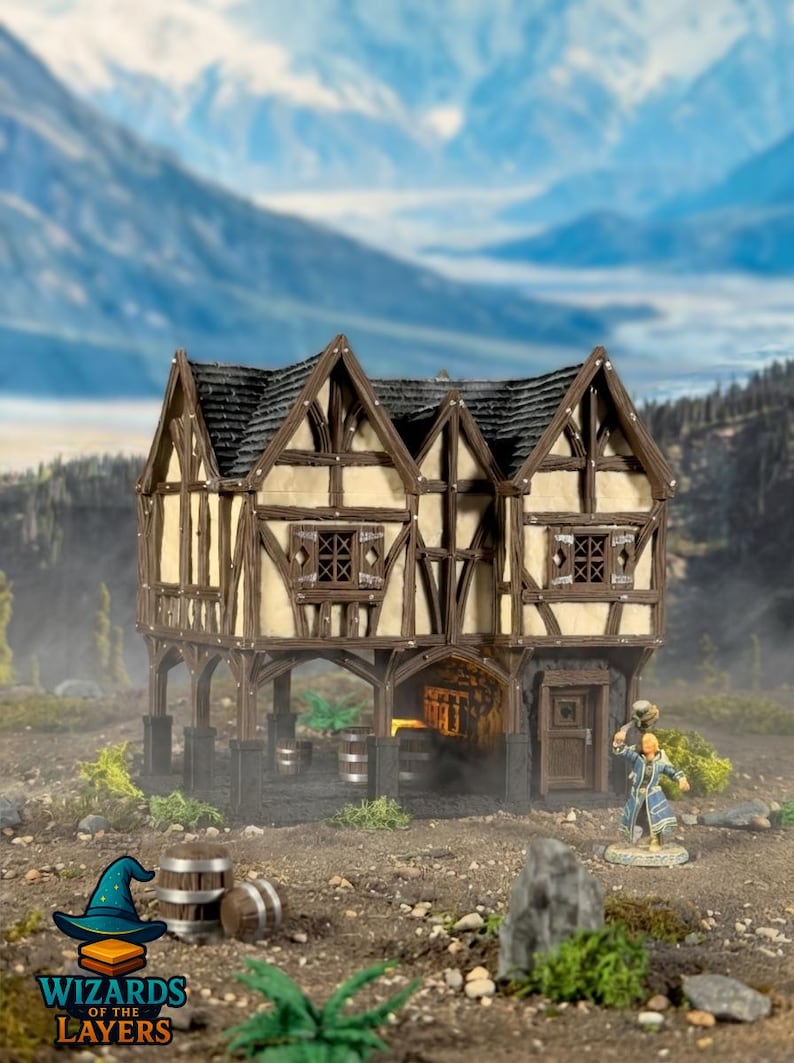 Multicolor 3D Printed Tabletop Terrain - Obsidian Keep Bundle - 28mm ...