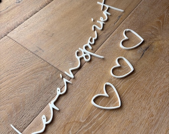 Modern "Welcome" door sign – An elegant touch for your front door