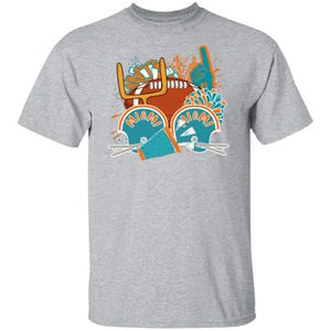 Vintage Miami Football Shirt: Retro Delphin Spieltag T-Shirt