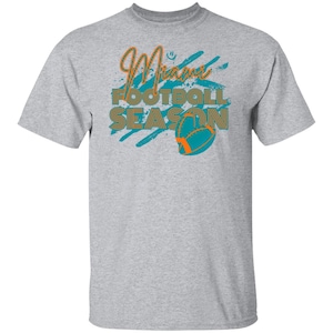 Vintage Miami Football Shirt: Retro Delphin Spieltag T-Shirt