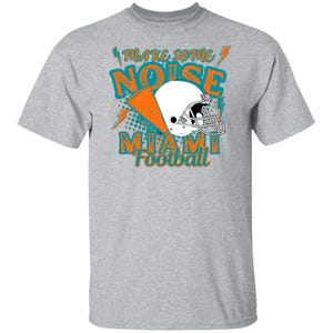 Vintage Miami Football Shirt: Retro Delphin Spieltag T-Shirt
