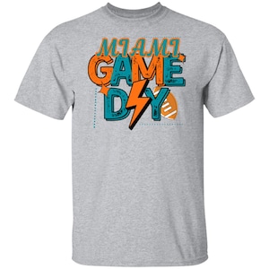 Vintage Miami Football Shirt: Retro Delphin Spieltag T-Shirt