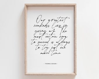 Thomas Edison Quotes, Hustle Wall Art, Quotes About Life, Brainy Quote, Dont Stop Me Now, Home Decore, Wall Decore, Aesthetic Posters