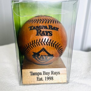 Palla da baseball in legno dei Tampa Bay Rays
