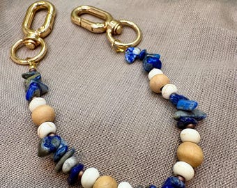 Handmade Beaded Keychain Purse Charm