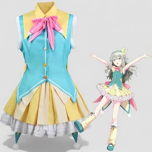 Kusanagi Nene Cosplay Costume | Cute Idol Dress And Headwear for Women | Comic Con & Anime Party Outfit