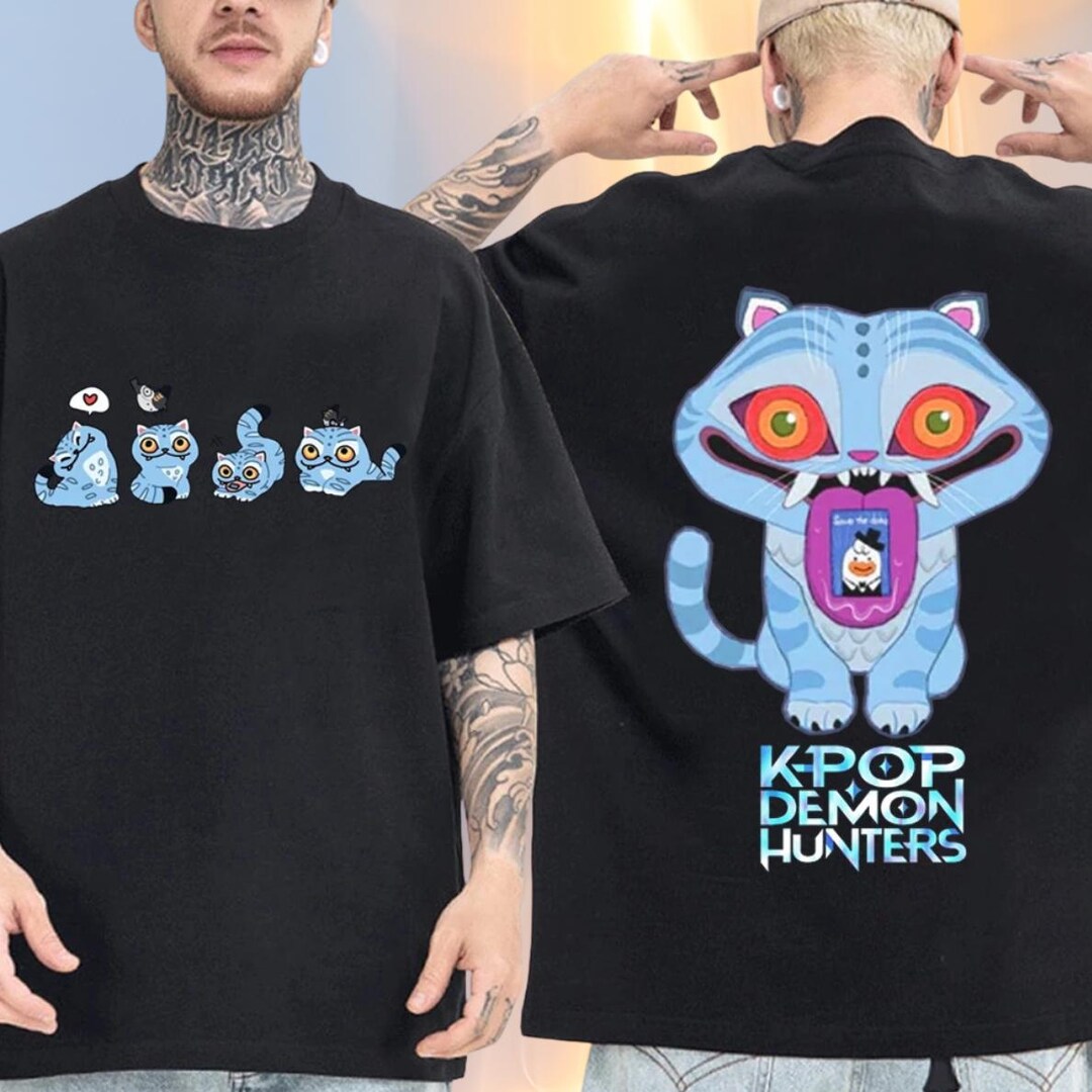 KPop Demon Hunters Derpy Tiger Bootleg T-Shirt - Offiziell Lizenziertes Merchandise