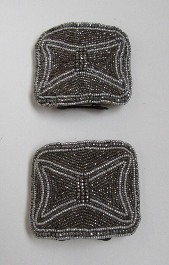 ANTIQUE FRENCH Shoe Clips Cut Steel Various MICRO… - image 7