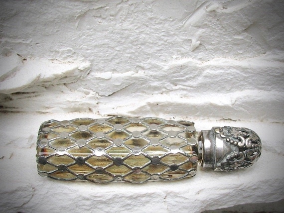 Vtg FRENCH SILVER MESH Miniature Vanity Purse Col… - image 2