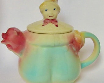 VTG TEAPOT SHAWNEE Tom the Piper's Son 1940s