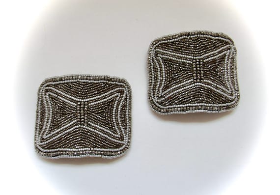 ANTIQUE FRENCH Shoe Clips Cut Steel Various MICRO… - image 2