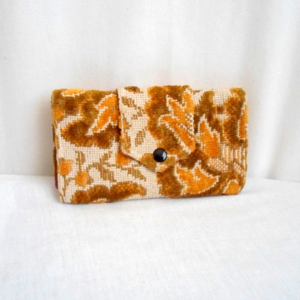 Yellow Floral Tapestry Wallet