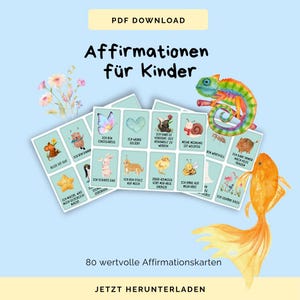 Affirmation cards for children | Boost self-esteem | Printable positive beliefs | Encouraging cards for children