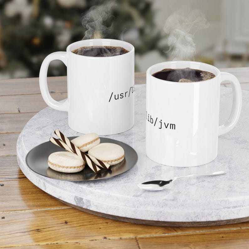 Linux Java-mugg | Anpassad programmerare mjukvaruingenjör kaffemugg bild 2