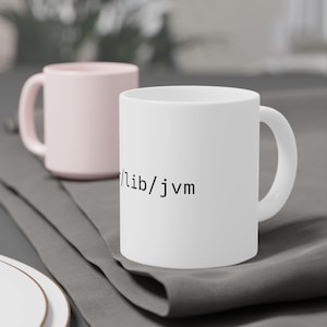 Linux Java-mugg | Anpassad programmerare mjukvaruingenjör kaffemugg bild 3