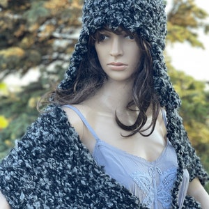 Gehaakte dikke hoed boho chique hoed kunstzinnige vrouw accessoire boho hoed gehaakte draagbare kunst