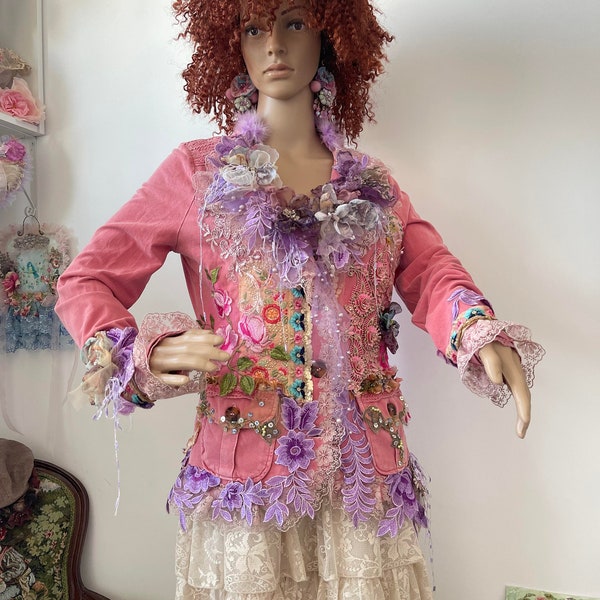 Wearable Art Jacket Etsy