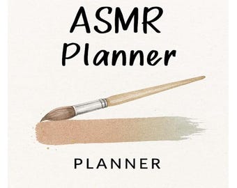 ASMR  planner - designed to bring calm, sensory pleasure, and mindfulness into your daily organization