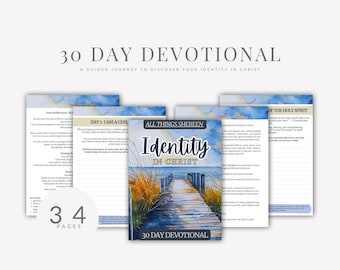 30-Day Identity in Christ Devotional | Christian Prayer Journal (PDF Printable)
