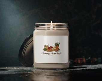Dizzy Goat Farms Charity Scented Candle 9oz Soy Candle | Retro Farmhouse Gift | Support Local Food Banks