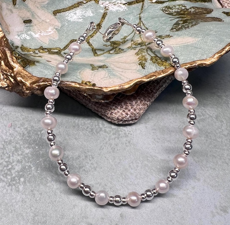 Bracelet perles culture eau douce ivoire