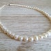 Ivory Pearl necklace with toggle clasp UK made (IPN11) 