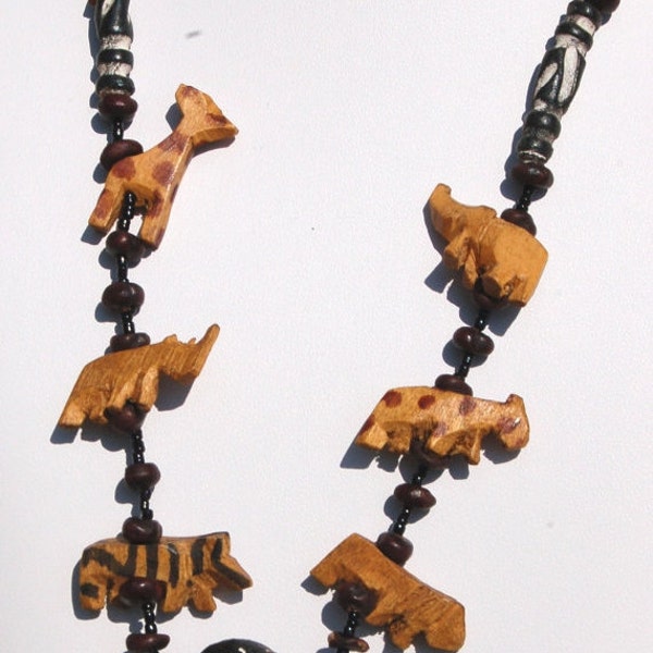 Sweetheart Sale Safari Necklace by John K in Uganda, Survivor of Rwanda Genocide -- Charity