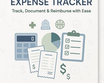 Co-Parenting Expense Tracker | Reimbursement Log (Printable PDF)