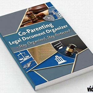 Co-Parenting Legal Document Organizer PDF | Custody Tracker | Court Date Log | Evidence Documentation | Digital Download