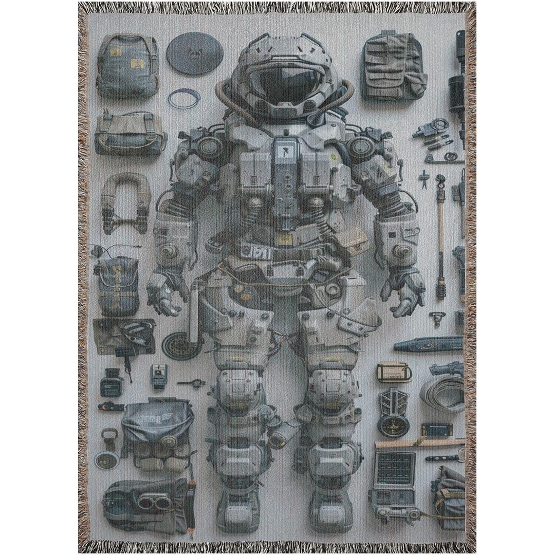 Titanfall Pilot Armor Woven Blanket, Exploded View Tactical Spacesuit ...