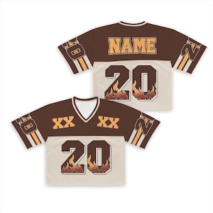 Custom Football Jersey with Name and Number – Personalized Concert & Game Day Outfit.