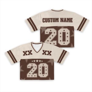 Custom Football Jersey with Name and Number – Personalized Concert & Game Day Outfit.