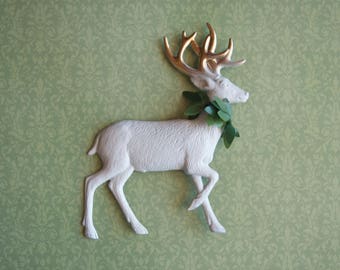 metal reindeer ornament white deer ornament gold deer ornament christmas ornament christmas deer reindeer - White Deer Christmas Decoration metal reindeer ornament white deer ornament gold deer ornament christmas ornament christmas deer reindeer - White Deer Christmas Decoration