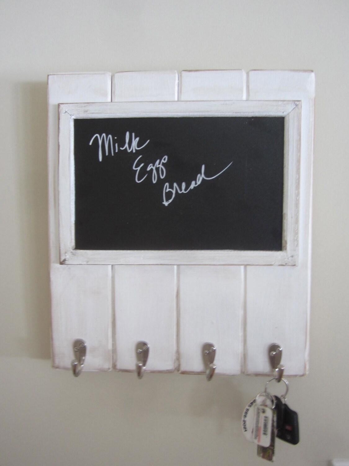 Chalkboard Wall key holder Coat rack hooks entry hall foyer Etsy