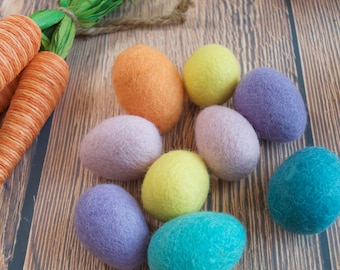 Pastel Wool Felt Easter Egg, felted egg, Easter Egg, Bird egg, Felted eggs, Easter Craft Supplies