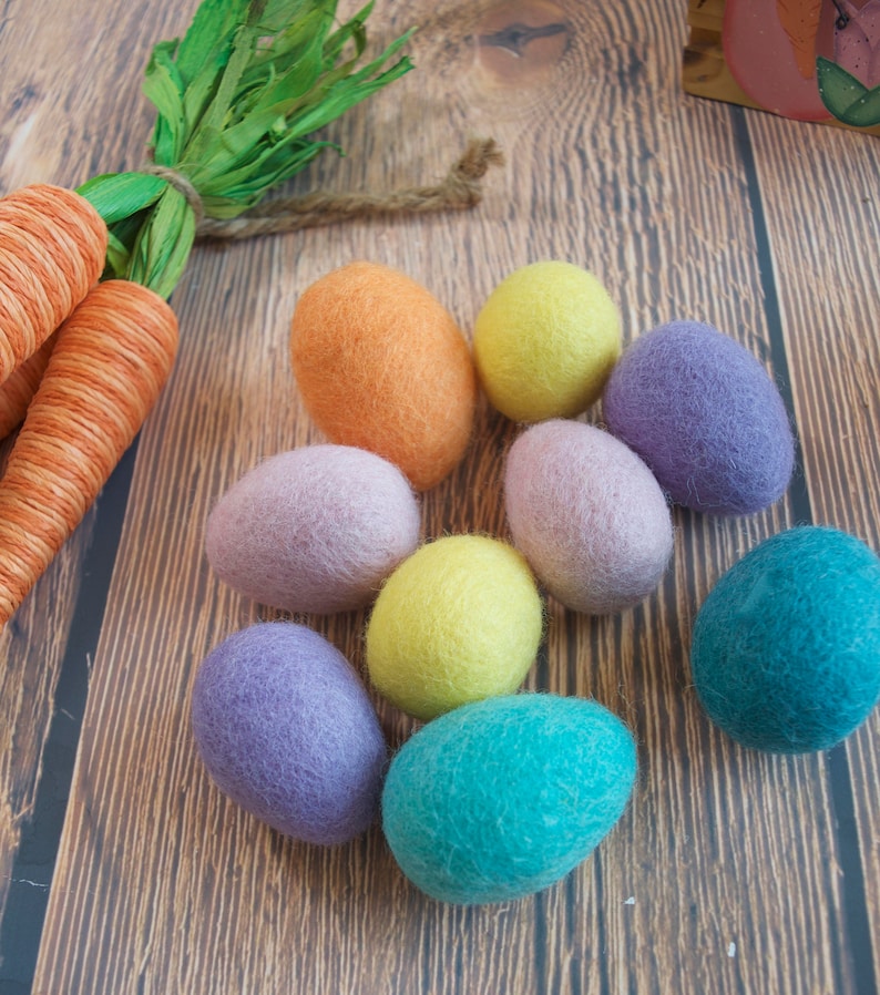 Pastel Wool Felt Easter Egg Felted Egg Easter Egg Bird Egg Etsy