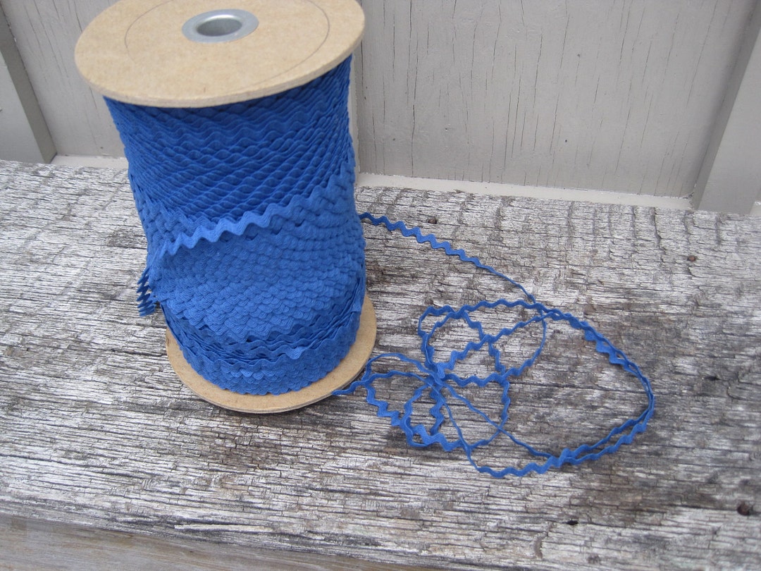 Blue Ric Rak Trim Pretty Royal Blue Cotton Rick Rack Trim Sewing Scrapbooking Crafts ...