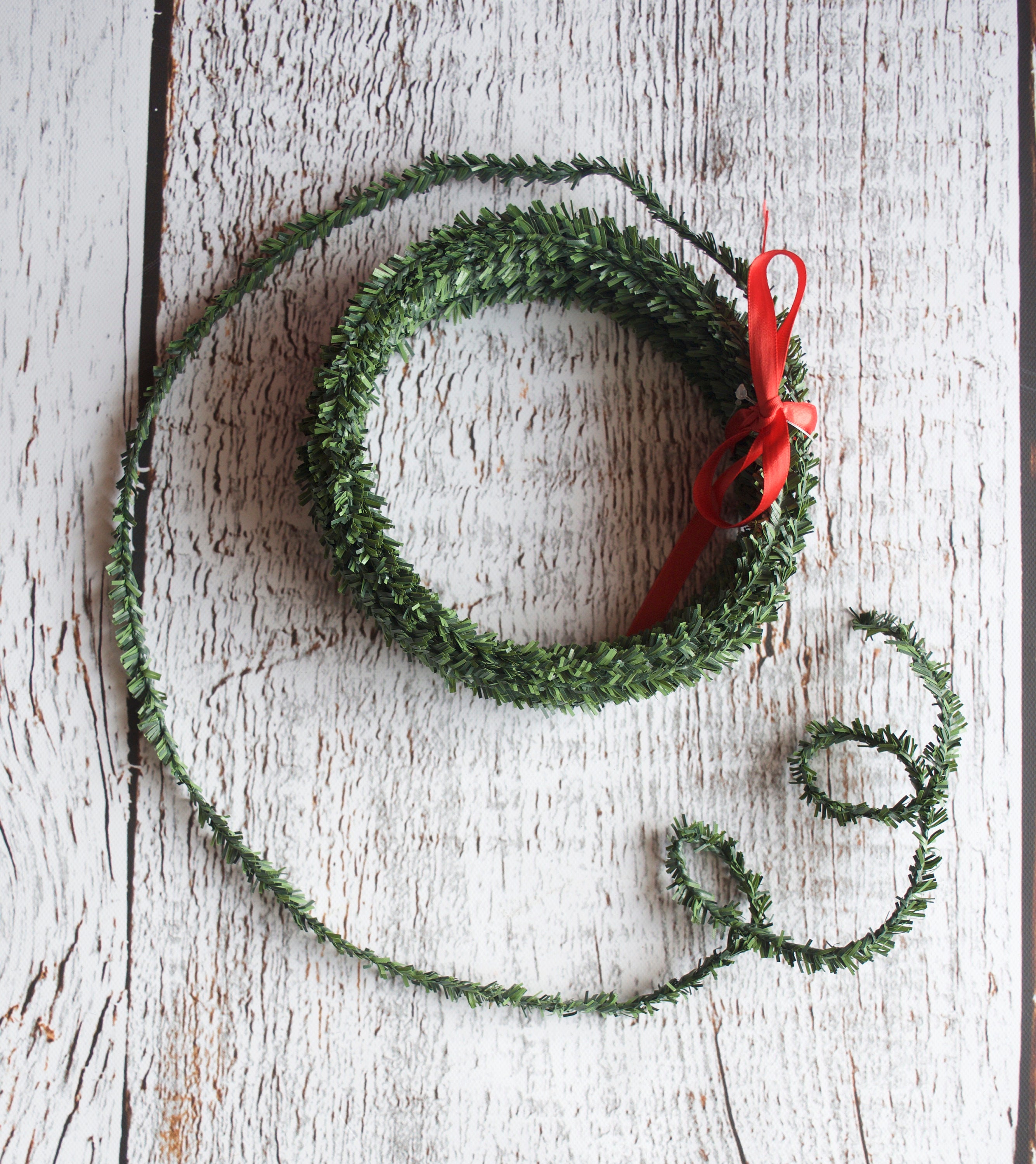 32.8 Yard Silver Leaf Ribbon Fabric Leaf Ribbon Trim Rope for DIY Crafts, Wreath