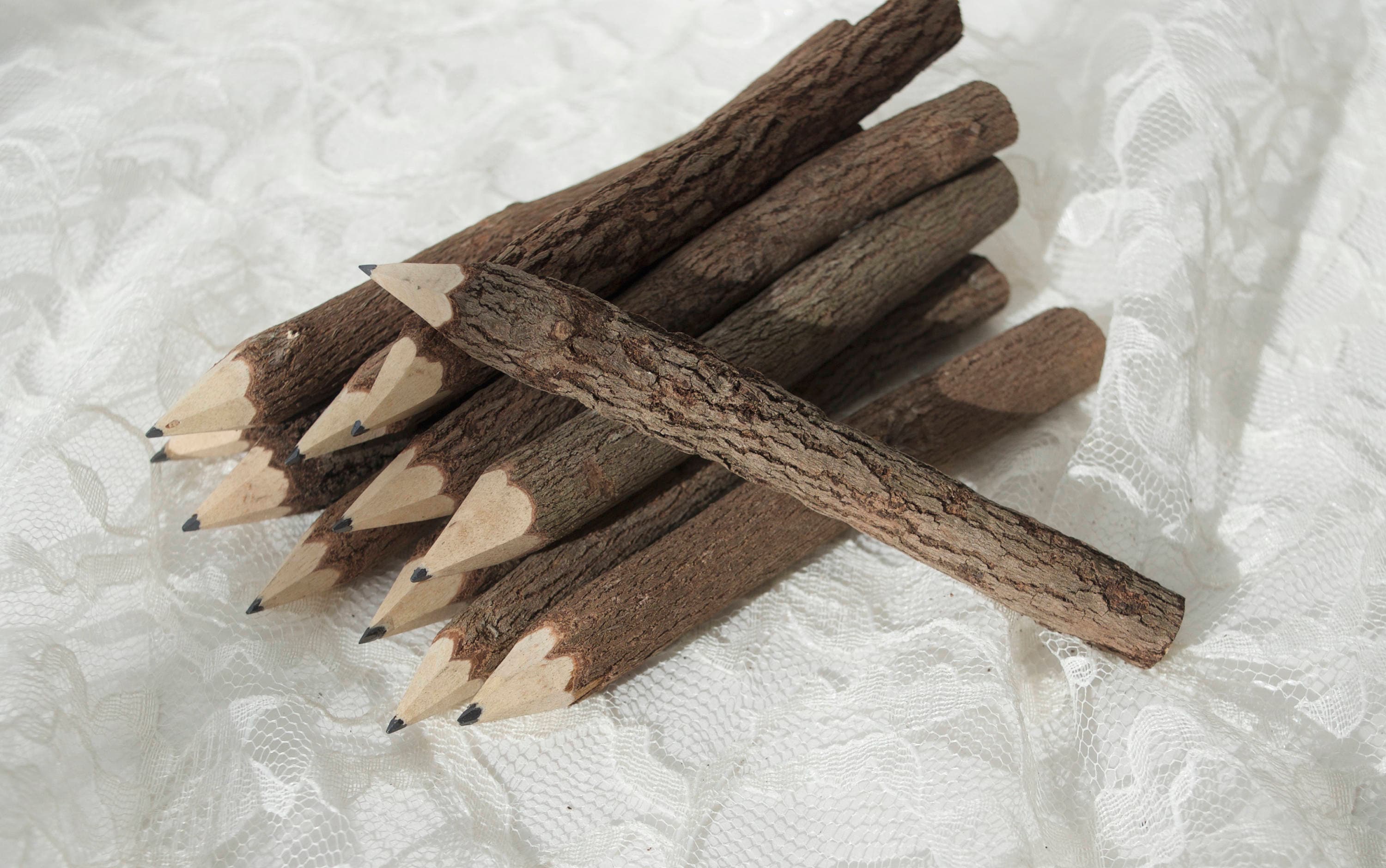 Twig Pencil Rustic Tree branch pencil Pencil Party Favor Etsy