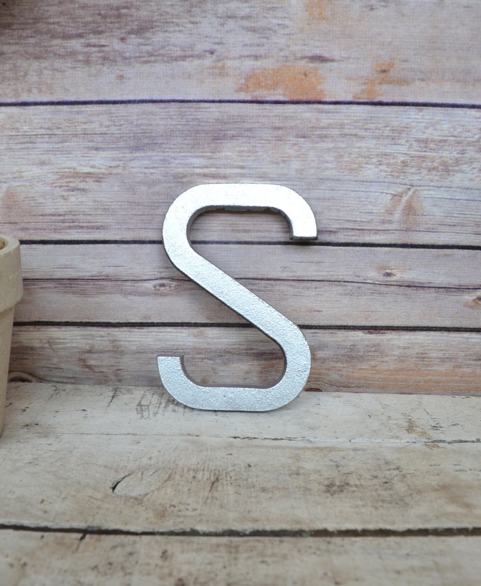 Cast Iron Metal Letter Wall Art Decor Vintage Style You Pick Etsy