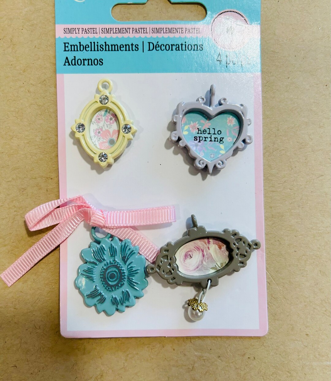 Spring Charm Set of 4 Recollections Spring Charms Beads Diy Jewelry Necklace ...