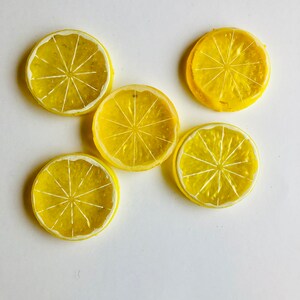Artificial Lemon Slice , Lemon Slice, Summer Crafts, Summer Lemon Decor ...