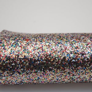 Platinum Jewels Confetti Glitter Fabric Sheet leatherette chunky 8 x 11 DIY, A4 glitter sheet Silver Cobalt Red Hair Bows