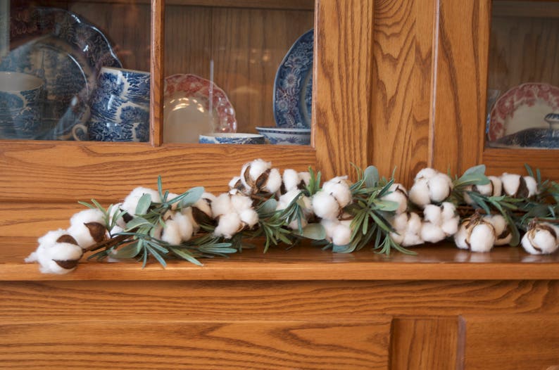 Natural Cotton Olive Leaf Garland