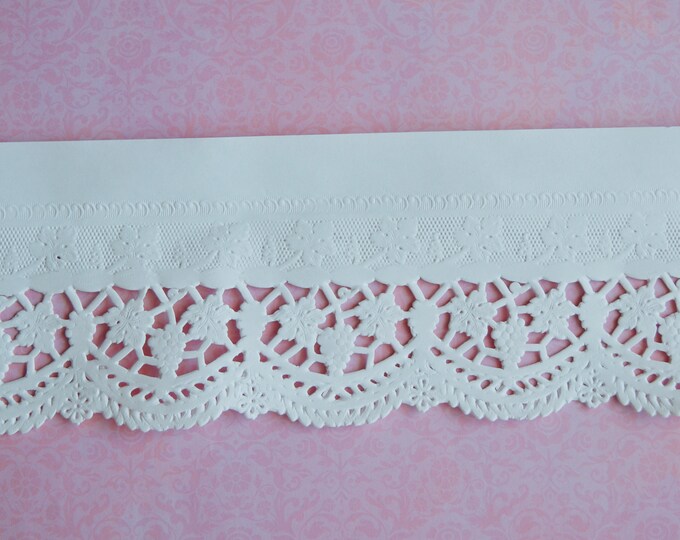 Vintage Paper Lace Shelf Edge Trim 3 X 1 Yard Etsy