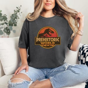 Vintage Dinosaur Park Graphic Tee: Retro T-Rex Comfort Colors Shirt