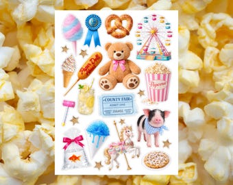 Coquette Fair Sticker Sheet for Junk Journal, Gift for Crafty Girl, Scrapbook Sticker, Cute Planner Sticker, Girly Sticker, Pen Pal Sticker